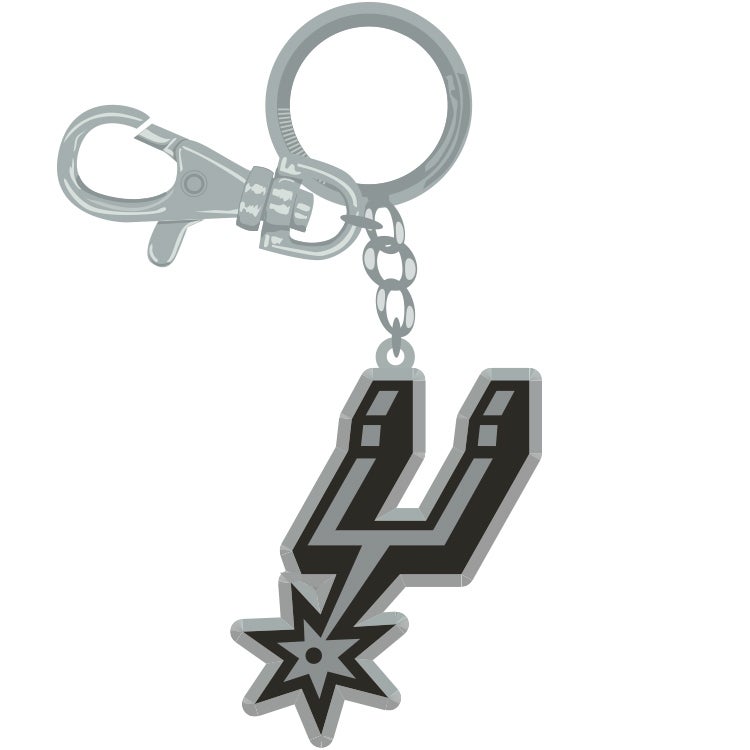 San Antonio Spurs Keychain Zamac Logo